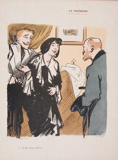 La Maitresse by Hermann-Paul, 1902 — digital art print download