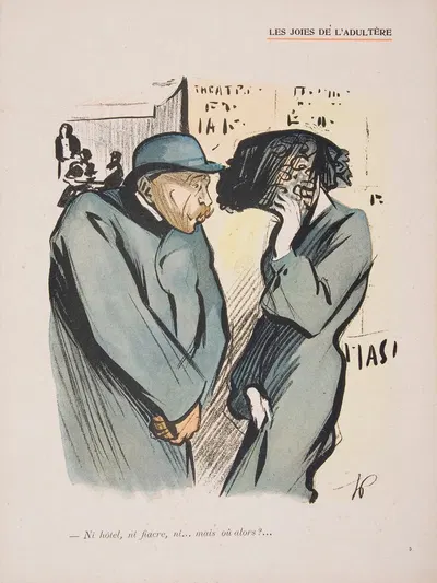 Les joies de l'adultere by Hermann-Paul, 1902 — digital art print download