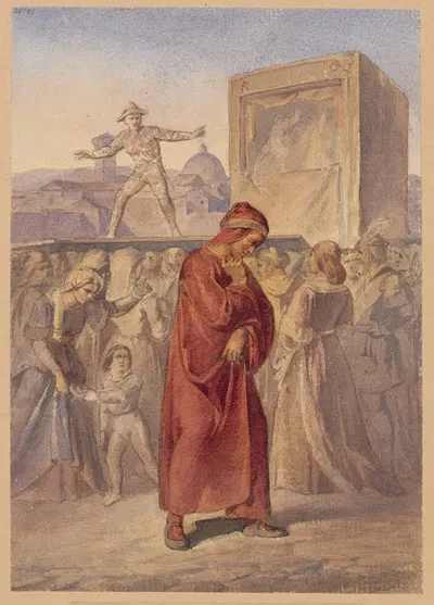 Dante by Ignacy Gierdziejewski, 1860 — digital art print download