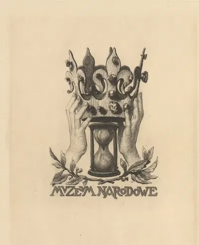 Экслибрис Национального музея в Кракове by Игнацы Лопеиньский, 1902 — digital art print download