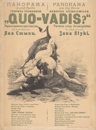 Panorama Henryka Sienkiewicza 'Quo-Vadis' by Jan Styka, 1902 — digital art print download