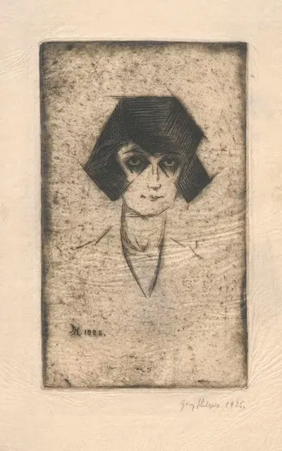Портрет мисс В. Б. by Ежи Хулевич, 1925 — digital art print download