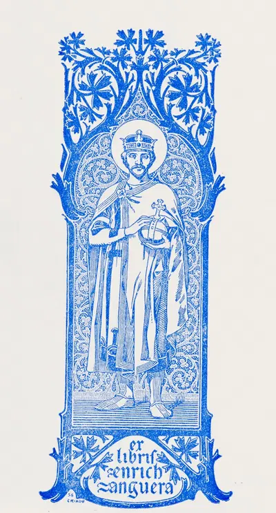 Экслибрис Энриха Ангера by Хосе Триадо, 1900 — digital art print download