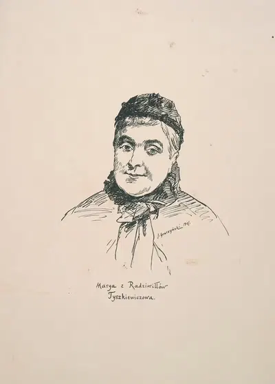 Портрет Марии Тышкевич, урождённой Радзивилл by Юзеф Грачыньский, 1901 — digital art print download