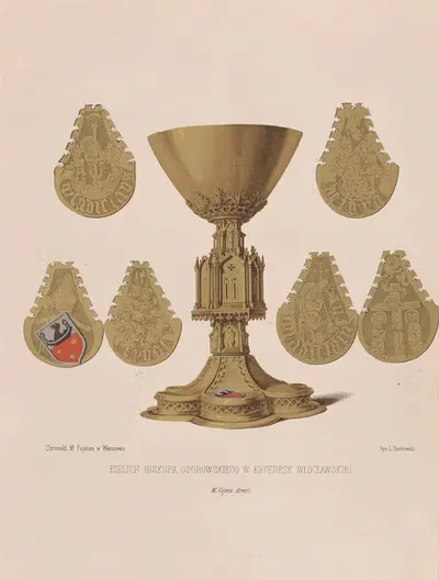 Chalice of Bishop Oporowski in the Włocławek Cathedral by Leon Dembowski, 1860 - 1869 — digital art print download