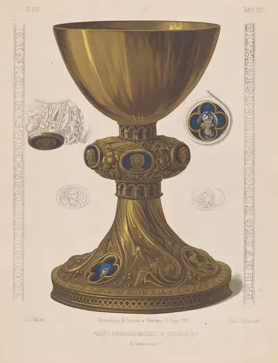 Chalice of Casimir the Great in Trzemeszno by Leon Dembowski, 1860 - 1869 — digital art print download