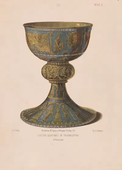 Chalice of Dąbrówka in Trzemeszno by Leon Dembowski, 1853 - 1855 — digital art print download