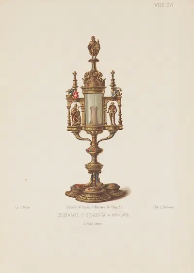 Reliquary for the Head of St Stanislaus in the Treasury of the Cathedral in Kraków by Leon Dembowski, 1853 - 1855 — digital…