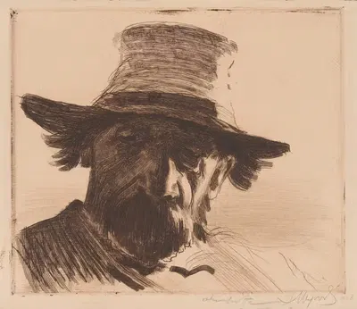 Голова рыбака (состояние II) by Леон Вычулковский, 1908 — digital art print download