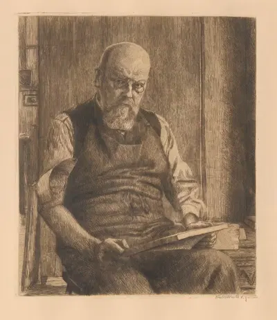Автопортрет by Леопольд фон Калькреут, 1916 — digital art print download