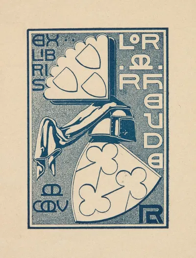 Лоренц Максимилиан фон Рейде (1863-1939) - экслибрис by Лоренц Макс Ройде, 1863-1939 — digital art print download