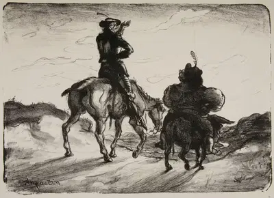 Дон Кихот и Санчо Панса by Луи Анкетен, 1893 — digital art print download