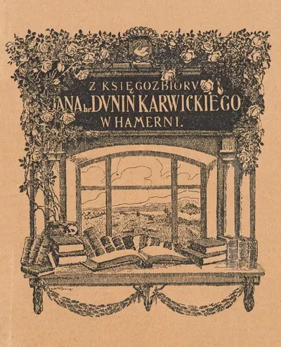 Экслибрис Яна Дунина Карвицкого by Николай Вишницкий, 1912-1913 — digital art print download