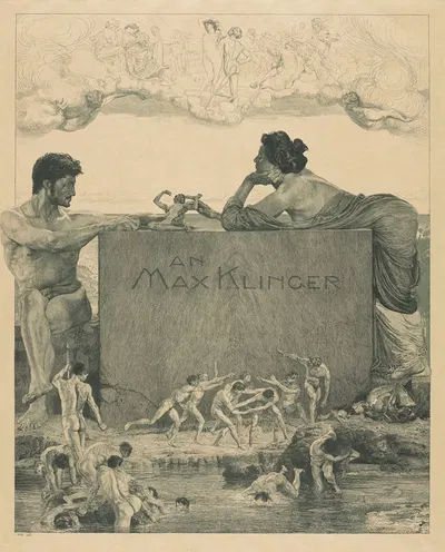 Посвящение Максу Клингеру by Отто Грейнер, 1898 — digital art print download