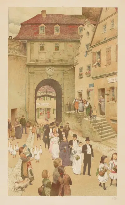 Свадебная процессия by Поль Хей, 1910 — digital art print download