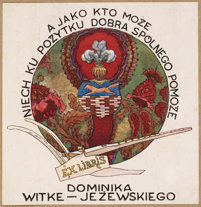 Экслибрис Доминика Витке Ежеевского (1862-1944) by Пётр Стахевич, 1862-1944 — digital art print download