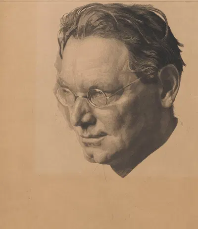 Portrait of Raoul H. Francé by Sigmund Lipinsky — digital art print download
