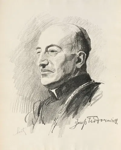 Портрет архиепископа Юзефа Теодоровича by Станислав Лентц, 1919 — digital art print download