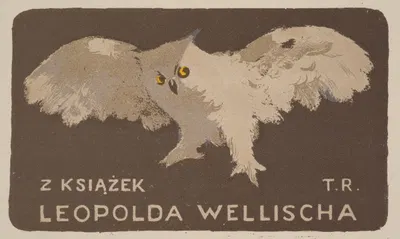 Экслибрис Леопольда Веллиша (1882–1972) by Тадеуш Рихтер, 1882–1972 — digital art print download