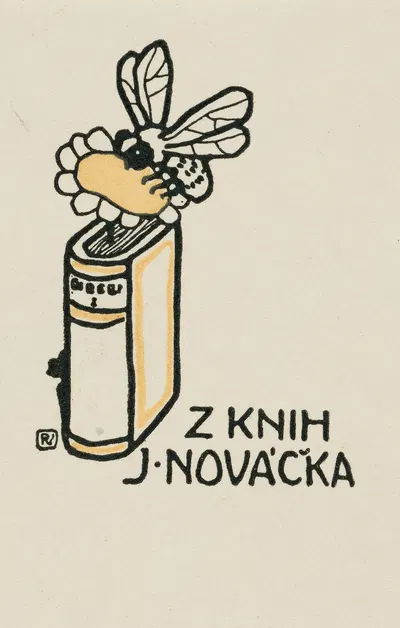 Экслибрис; Из книг Яна Новака by Войтех Прейссиг, 1909 — digital art print download