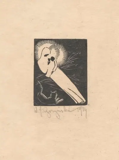 Мадонна 1934 (Рождественские пожелания III) by Виктория Горыńска, 1934 — digital art print download