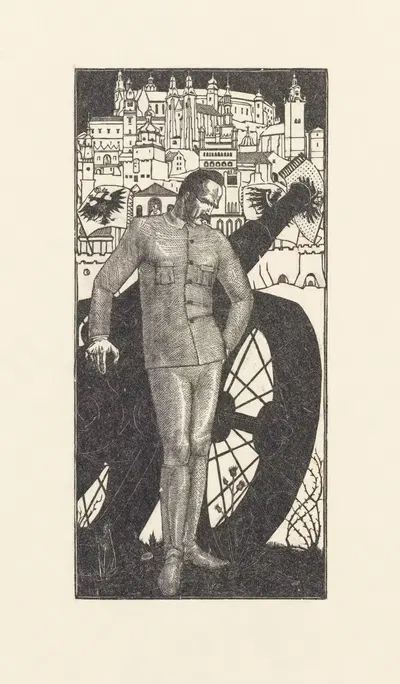 Портрет Юзефа Пилсудского by Виктория Горыńска, 1935 — digital art print download