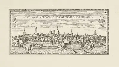 Westphaliae. Metropolis monasterium alias Münster by Wilhelm Ehringhausen, 1912 — digital art print download