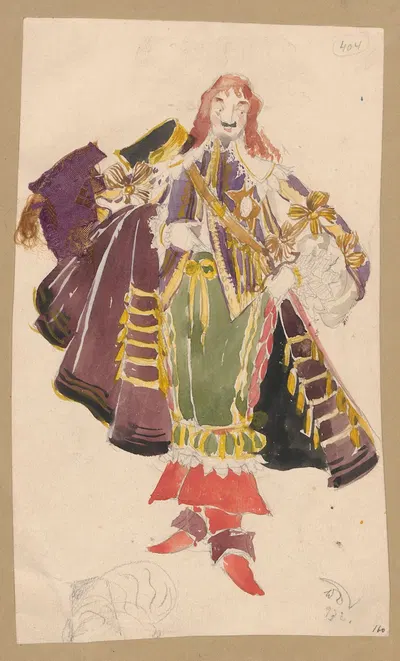 Дизайн костюма Сирана де Бержерака by Винцент Драбик, 1932 — digital art print download