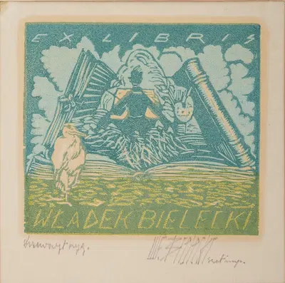 Экслибрис Владислава Билецкого by Владислав Белецкий, 1924 — digital art print download
