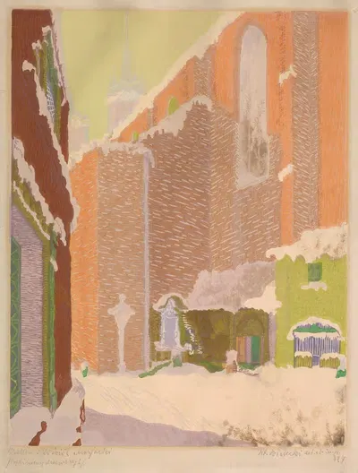 Краков; Костёл Марии by Владислав Белецкий, 1927 — digital art print download
