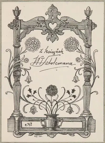 Экслибрис Владислава Штолцмана (1873–1950) by Владислав Штольцман, 1873–1950 — digital art print download