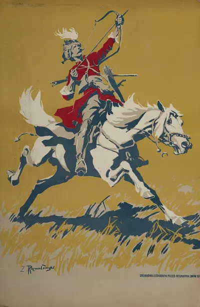 Лисовчик на коне by Зигмунт Розвадовский, 1914 — digital art print download