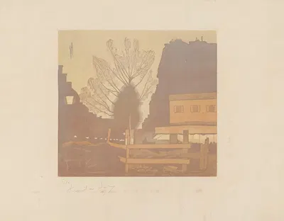 Travaux du métropolitain, Chantier boulevard de Courcelles (Paris) by Amédée Joyau, 1900 — digital art print download