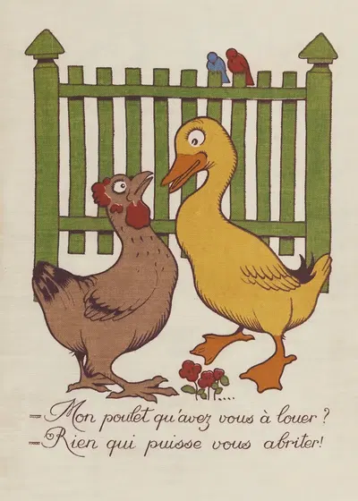 М. Канар ищет дом Pl.02 by Бенжамен Рабье, 1927 — digital art print download
