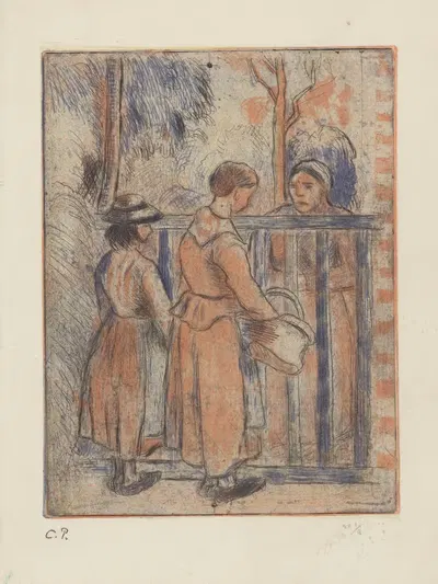 Mendiantes by Camille Pissarro — digital art print download