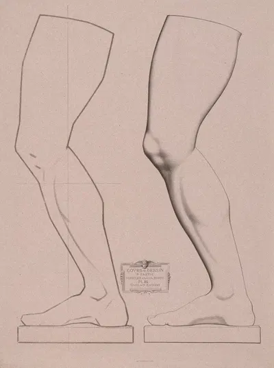 Курс рисования, пл. 26 by Шарль Барг, 1867 — digital art print download