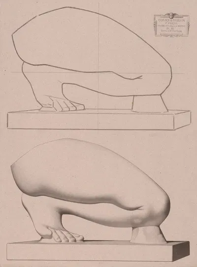 Курс рисования Пл.28 by Шарль Барг, 1867 — digital art print download
