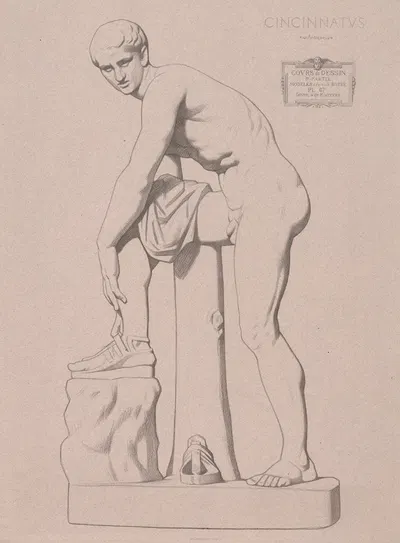 Курс рисования Пл. 70 by Шарль Барг, 1867 — digital art print download