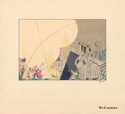 Feu d'artifice by Charles Martin, 1914 — digital art print download