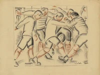 Mêlée ouverte by Charles Walch, 1936 — digital art print download