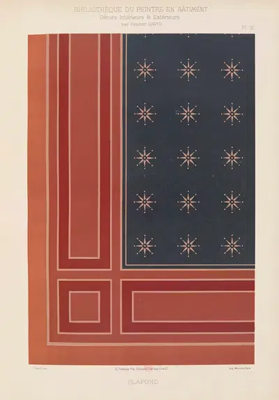 Décors Intérieurs et Extérieurs Pl.12 by Ernest David, 1890-1891 — digital art print download
