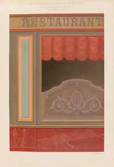 Décors Intérieurs et Extérieurs Pl.13 by Ernest David, 1890-1891 — digital art print download