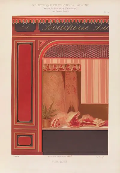 Décors Intérieurs et Extérieurs Pl.19 by Ernest David, 1890-1891 — digital art print download