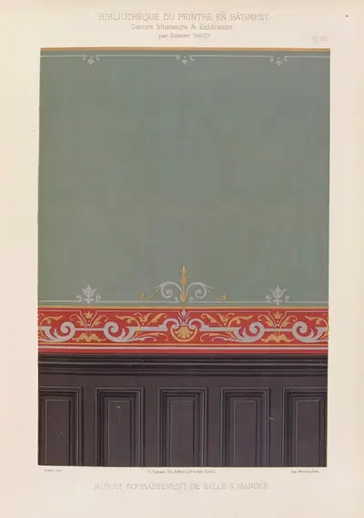 Décors Intérieurs et Extérieurs Pl.26 by Ernest David, 1890-1891 — digital art print download