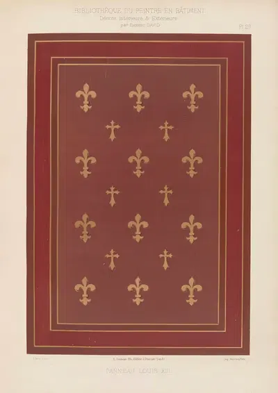 Décors Intérieurs et Extérieurs Pl.29 by Ernest David, 1890-1891 — digital art print download