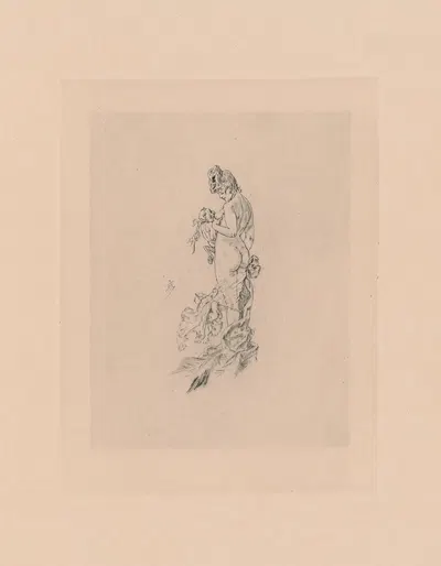 Няня с сатирионом 1890 by Феликс Ропс — digital art print download