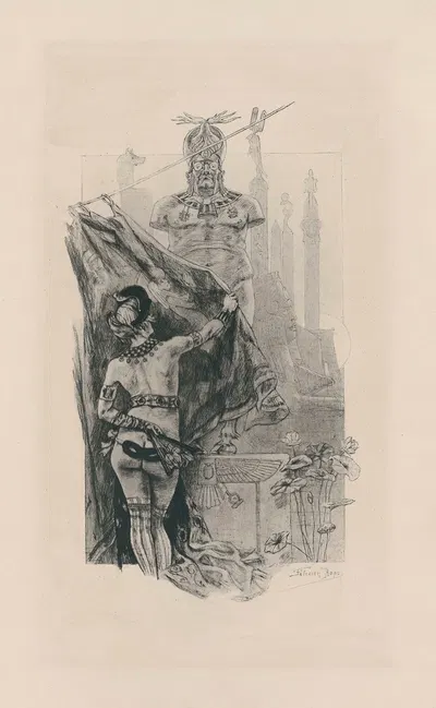 Возвращение Содома by Феликс Ропс, 1890 — digital art print download