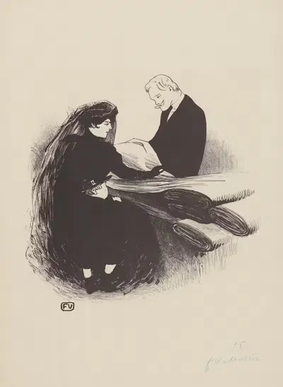 Последняя новинка by Феликс Валлотон, 1893 — digital art print download