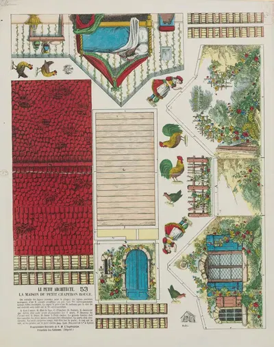 Маленький архитектор. 53, Дом Красной Шапочки by Имп. Пеллерен и Ко, 1868 — digital art print download