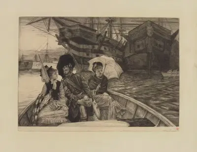 Entre les deux mon coeur balance by James Tissot, 1877 — digital art print download